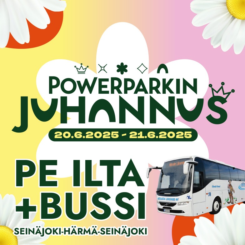 PowerParkin juhannus perjantai ja bussikyyti